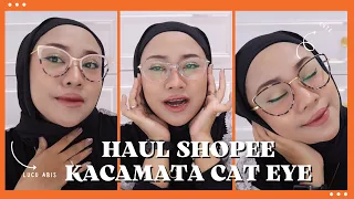 HAUL SHOPEE KACAMATA CAT EYE TERLARIS DAN MURAH 2023 !!!  TYAS PRADA