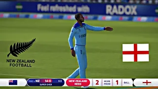 world cup 2019 eng vs new last over in cricket 24 😳