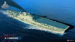 World of Warships   Британский Авианосец X-Уровня ( AUDACIOUS )