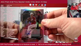 2022 Prizm Draft Picks Baseball Hobby 8 Box Break #2 Ebay