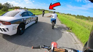 POLICE CHASE US DOWN! RIDER GETS ARRESTED...