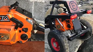 How to make a RC CAR with chainsaw engine