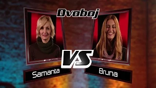 Samanta vs. Bruna: "Chain of fools" - The Voice of Croatia - Season1 - Battle1