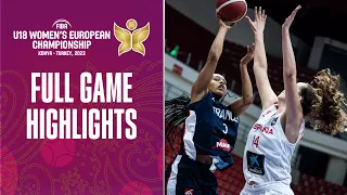 Spain 🇪🇸 vs France 🇫🇷 | Semi-Finals Highlights | FIBA U18 Women's European Championship 2023
