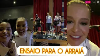 LIVE FERNANDO E SOROCABA + MAIARA E MARAISA NO ENSAIO PARA O ARRAIÁ 25/06 #maiara #fernando #mafe