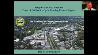 Fairfax Town Council and Planning Commission Special Joint Meeting September 22, 2021