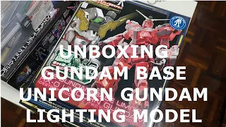 Unboxing: RG Gundam Base Limited Unicorn Gundam Lighting Model