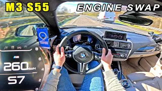 M3 S55 powered BMW 1 Series on the UNLIMITED AUTOBAHN!