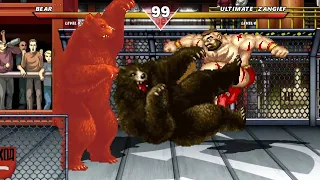 BEAR vs ZANGIEF - HIGH LEVEL INSANE EPIC FIGHT!