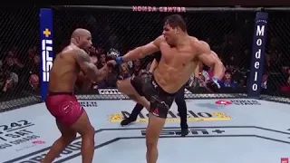 Paulo Costa ( head kick ) Vs Yoel Romero  UFC 241 Fight Night Slow Motion