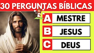 QUIZ BÍBLICO | 30 PERGUNTAS BÍBLICAS | QUIZ CRISTÃO 🙏🏼 #quiz #biblia