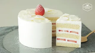 White Strawberry Cake Recipe | Strawberry Baking