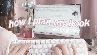 how to plan your book!💭🌷brainstorming and character developing, drawing and writing my oc's! VLOG🎧📖