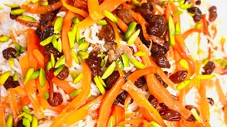 طرز تهیه قابلی پلو افغانی به روش آسان //qabeli palaw Afghani