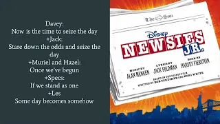 Seize the Day (Part 1) Lyrics-Newsies Jr