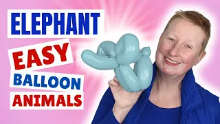 ELEPHANT One Balloon Animal for Beginners Tutorial 🐘