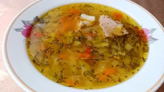 Самый вкусный РАССОЛЬНИК с мясом и перловкой! Ну просто объедение!