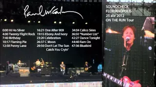Paul McCartney 2012 - Soundcheck (Passagem de Som) [Florianópolis 25/4/12; On The Run]