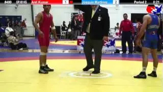 Schultz GR 60 KG Semifinal: Anil Kumar (India) vs. Joaquin Martinez (Spain)