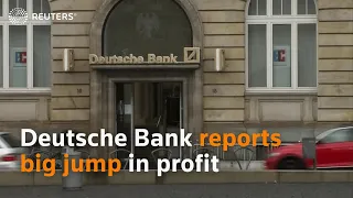 Deutsche Bank reports big jump in profit