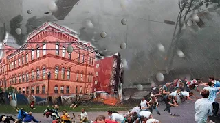 USA! natural disaster! Storm, Hail, Flood, Destroy Rock Hill, South Carolina