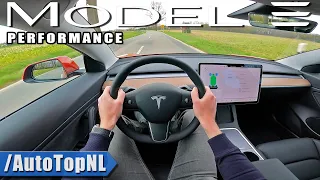 2021 Tesla Model 3 Performance 462HP POV Test Drive by AutoTopNL