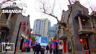 Shanghai Xintiandi Walking Tour | The Most Fashionable Pedestrian Street | Shanghai Winter Walk 2023