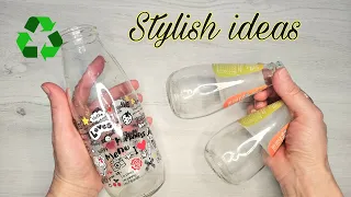 Don't throw away waste glass bottles, turn them into stylish decorations! ♻