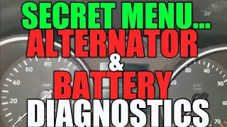 Mercedes Battery & Alternator Check Via Secret Menu (Easy + Fast)