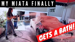 Finally Washing My Mazda MX-5 Miata! | EvoMalaysia