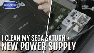 I clean my new Sega Saturn and Install a new Power Supply!