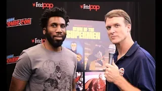 Nyambi Nyambi (Martian Manhunter) interview at NYCC for Reign of the Supermen