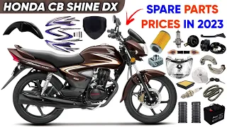 HONDA CB SHINE DX (BS4) 🟫 SPARE PARTS PRICES || Honda Shine Spare Parts | Purchase Parts- 9893235053