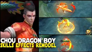 DRAGON BOY CHOU REWORK NEW ENTRANCE ANIMATION AND SKILL EFFECTS MOBILE LEGENDS CHOU EPIC SKIN REVAMP