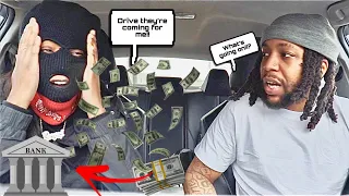 Bank robbery prank on boyfriend epic reaction!!