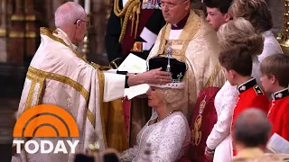 Camilla crowned queen after King Charles III during coronation