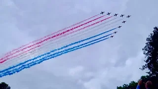 RAF celebrates 100 years with 100 aircraft flypast Buckingham Palace London