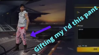 Gifting my main I'd Love to air Pant||Free Fire||Ultimate Gamer||