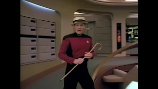 Captain Picard Dancing and Singing on the Bridge  - Best Possible Quality