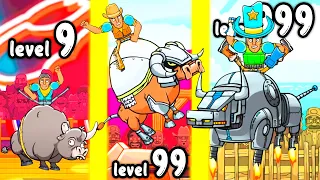 A EVOLUÇÃO DE TOUROS DE RODEIO → PBR: Raging Bulls (Ep. 3) [ jogo de celular ] 📱🎮