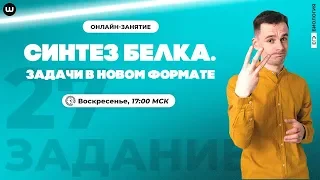 Новый формат задач 27 | Синтез белка | ЕГЭ 2020