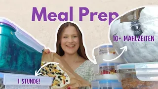 Meal prep | 10+ ausgewogene Mahlzeiten in unter einer Stunde