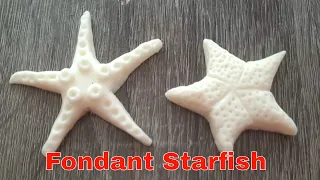 How to make Fondant Star Fish |Star Fish Fondant Topper |Gumpaste Starfish Tutorial |Samia's Kitchen