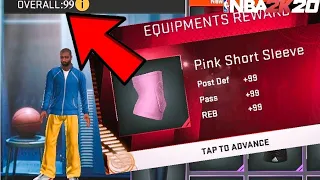 How to GET 99 OVERALL in NBA 2K20 Mobile My Park/Run The Streets!!