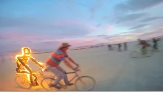 Hula Hoop mounted GoPro + Burning Man