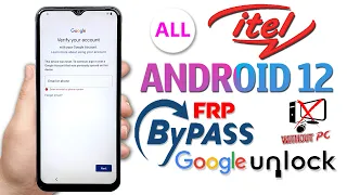 All Itel FRP Bypass Android 12/Reset Google Account 2024✅ Itel FRP/Gmail Account Bypass Android 12✅