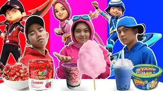 PILIH ELEMEN BOBOIBOY SESUAI MAKANAN 1 WARNA! BIAN PUNYA GRAVITY?! | Mikael TubeHD