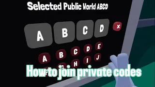 How to join a private code | yeeps hide and seek
