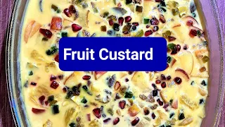 Fruit Custard 😋😍 # easy way to make your child eat fruits and nuts