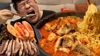 ASMR Mukbang Dongtae jjigae Legend kfood eatingshow realsound koreanfood